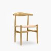 Aalborg Wooden Dining Chair, Natural Weave & Natural