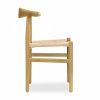 Aalborg Wooden Dining Chair, Natural Weave & Natural