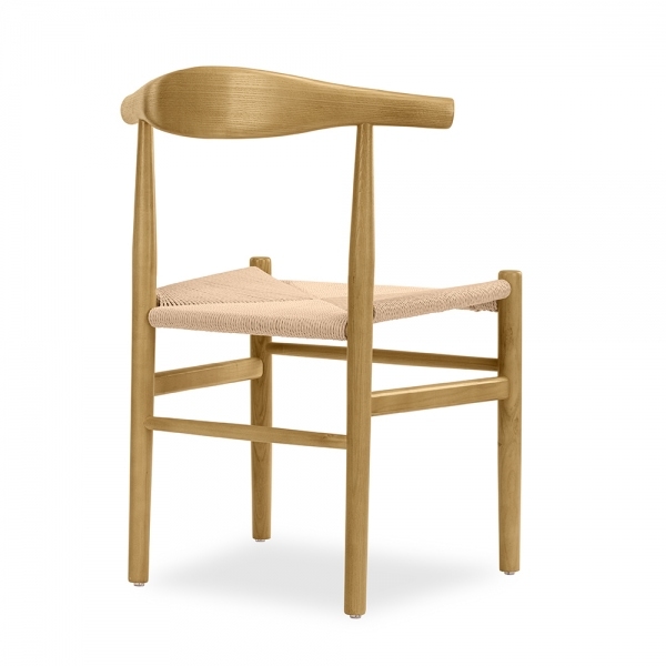 Aalborg Wooden Dining Chair, Natural Weave & Natural
