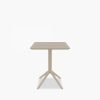 Aiden Folding Square Cafe Table, Taupe