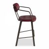 Algora Bar Stool, Vintage Red