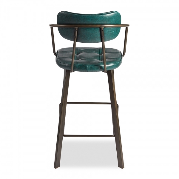 Algora Bar Stool, Vintage Teal
