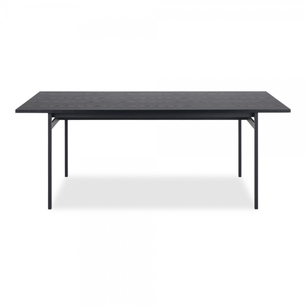 Angus 8 Seat Dining Table, Black Ash