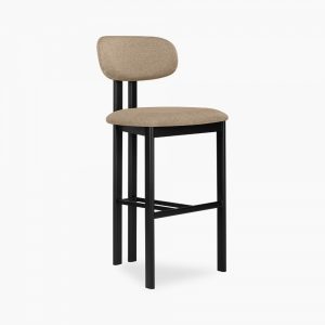 Arbor Bar Stool, Latte Sustainable Fabric