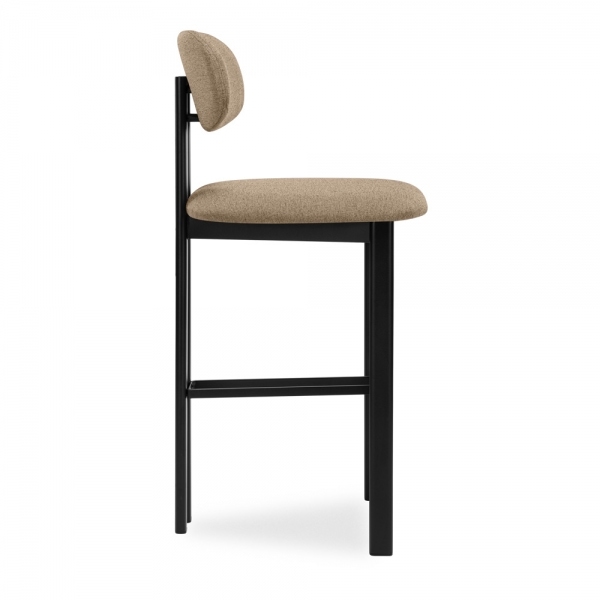 Arbor Bar Stool, Latte Sustainable Fabric