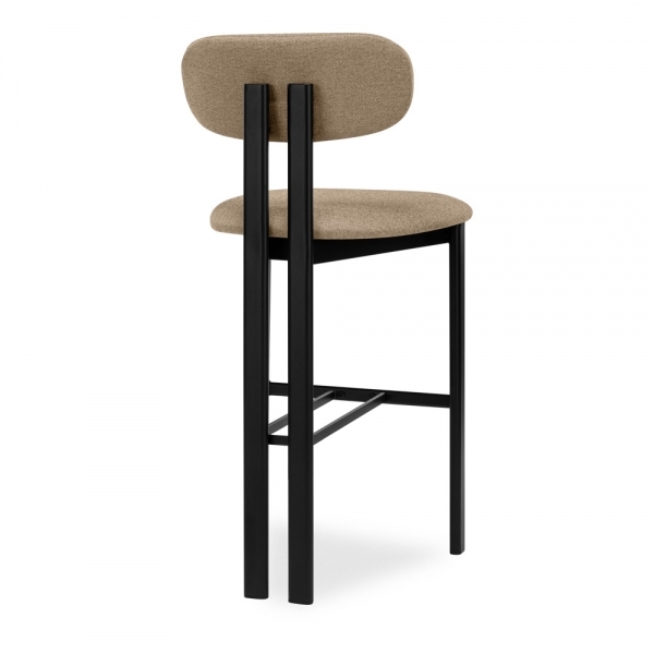 Arbor Bar Stool, Latte Sustainable Fabric