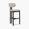Arbor Bar Stool, Speckled Stone Sustainable Boucle