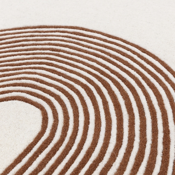 Archie Hand Tufted Rug, Beige & Brown