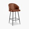 Argyle Bar Stool, Bruciato Tan