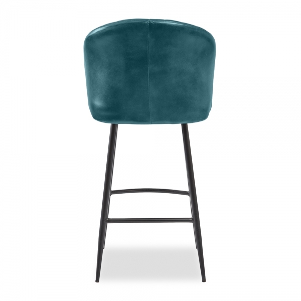 Argyle Bar Stool, Vintage Blue