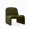 Arlet Accent Chair, Olive Green Sustainable Velvet
