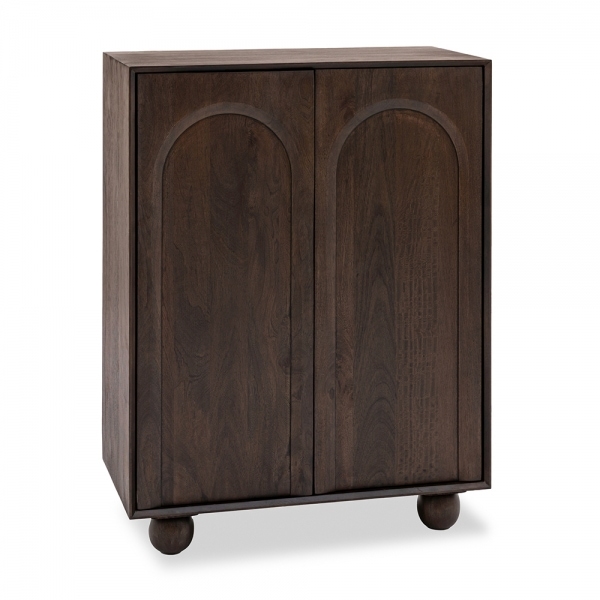 Asher Tall Sideboard, Dark Mango Wood