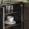 Asher Tall Sideboard, Dark Mango Wood