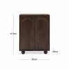 Asher Tall Sideboard, Dark Mango Wood