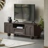 Asher TV Stand, Dark Mango Wood