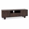 Asher TV Stand, Dark Mango Wood