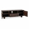 Asher TV Stand, Dark Mango Wood