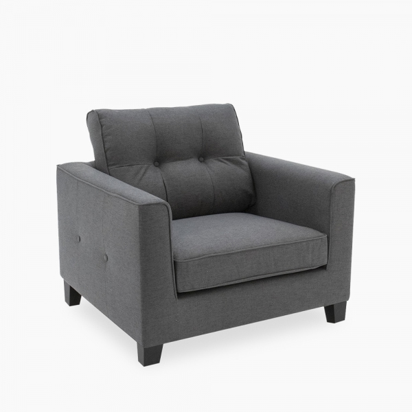 Astrid Armchair, Charcoal Grey