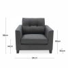 Astrid Armchair, Charcoal Grey
