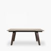 Axton 6-10 Seat Extendable Dining Table, Sintered Stone & Walnut