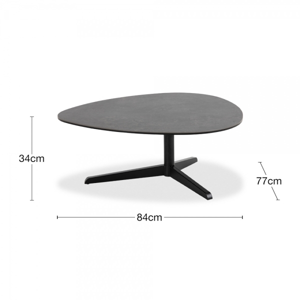 Barnsley Coffee Table, Grey Ceramic