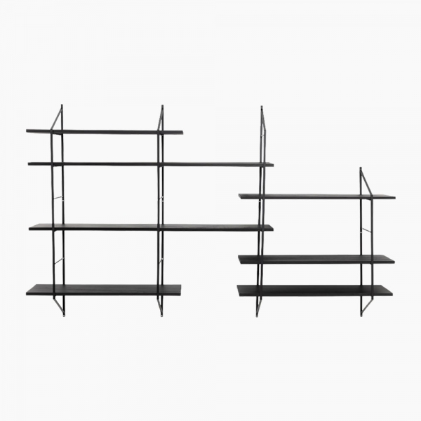 Belfast Extra Large Wall Shelf, Black