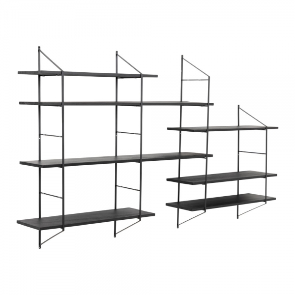 Belfast Extra Large Wall Shelf, Black