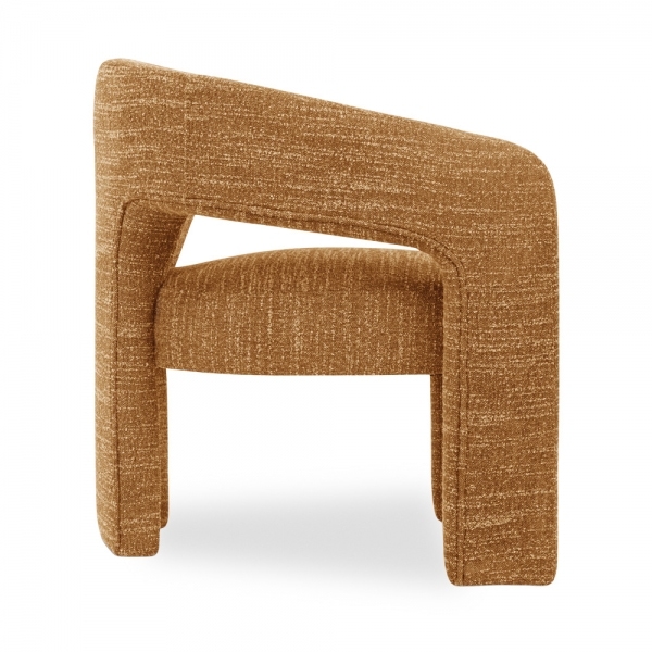 Bellamy Accent Chair, Speckled Honey Sustainable Boucle