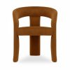 Bellamy Carver Dining Chair, Caramel Sustainable Mohair Velvet