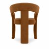 Bellamy Carver Dining Chair, Caramel Sustainable Mohair Velvet