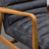 Berkeley Armchair, Vintage Black Leather