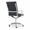 Bria High Back Office Chair, Black & Chrome