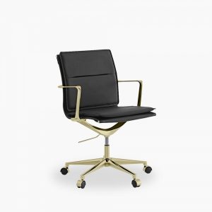bria-low-back-office-chair-black-brass-p41474-2878673_image Bria Low Back Office Chair, Black & Brass