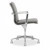 Bria Low Back Office Chair, Grey & Chrome