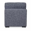 Brigitte One Seat Sofa Section, Blue Chenille