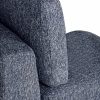 Brigitte One Seat Sofa Section, Blue Chenille