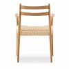 Caleb Wooden Carver Dining Chair, Natural Weave & Oak