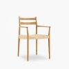 Caleb Wooden Carver Dining Chair, Natural Weave & Oak