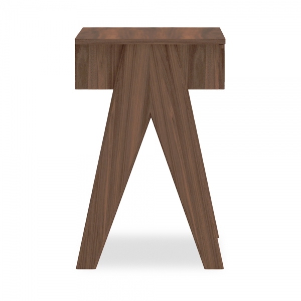 Campbell Office Desk, Walnut Effect & Cane