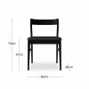 Chiswick Wooden Dining Chair, Black