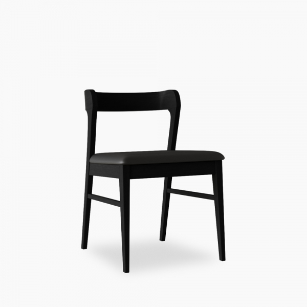 Chiswick Wooden Dining Chair, Black