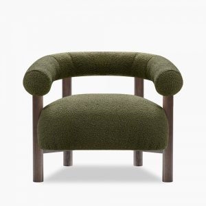 Cielo Armchair, Moss Green Boucle