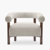 Cielo Armchair, Speckled Stone Sustainable Boucle