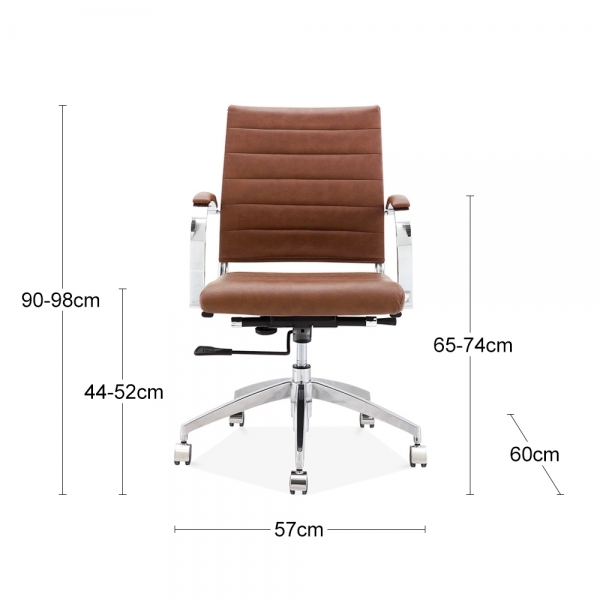 deluxe-low-back-office-chair-vintage-tan-p5153-2855417_image Deluxe Low Back Office Chair, Vintage Tan