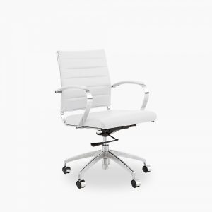 Deluxe Low BackOffice Chair, White