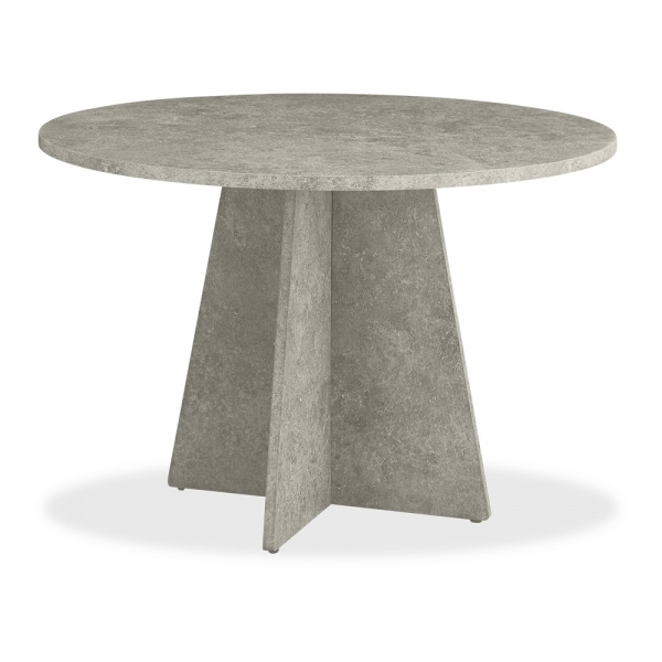 devan-4-seat-round-dining-table-grey-concrete-effect-p44496-2876559_image Devan 4 Seat Round Dining Table, Grey Concrete Effect