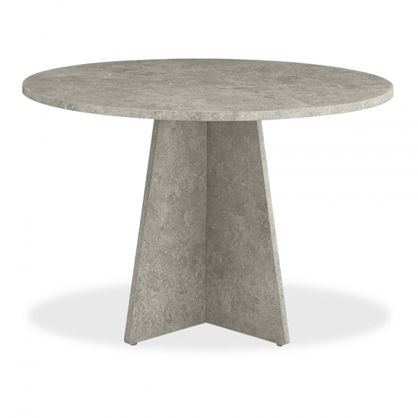devan-4-seat-round-dining-table-grey-concrete-effect-p44496-2876562_image Devan 4 Seat Round Dining Table, Grey Concrete Effect