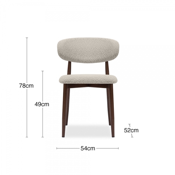 devan-halston-4-chair-dining-set-walnut-speckled-stone-sustainable-boucle-p46187-2882045_image Devan & Halston 4 Chair Dining Set, Walnut & Speckled Stone Sustainable Boucle