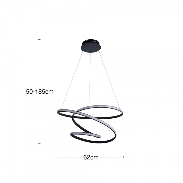 Dune Pendant Light, Black