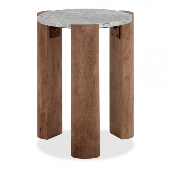 emil-round-side-table-dark-mango-wood-grey-marble-p44567-2871820_image Emil Round Side Table, Dark Mango Wood & Grey Marble